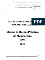 Manual de BPM Aziza Export, S.A. 2018 Pescado Ah