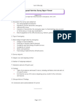 Proposed Nutrition Survey Report Format