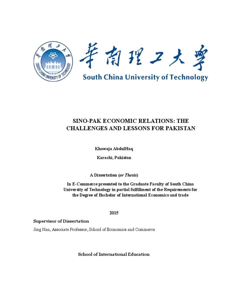 Sino-Pak Economic Relations Analysis | PDF | Pakistan | China