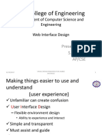 SNS College of Engineering: Department of Computer Science and Engineering Web Interface Design