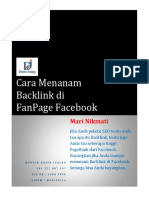 Cara Nanam Backlink Di FP FB PDF