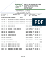 Departmental Schedule, 2nd Sem 2017-2018