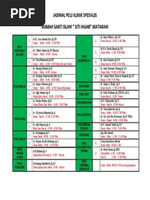 Jadwal Poli