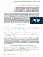 On Line Faults in FIFO Buffers of NOC Routers