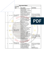 Test Series Batch Test No: Date Test Series Batch Syll Abus Material