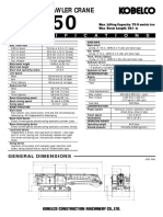 Telescopic Crawler Crane: S P E C I F I C A T I O N S