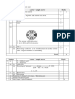 Number Answer / Sample Answer Marks