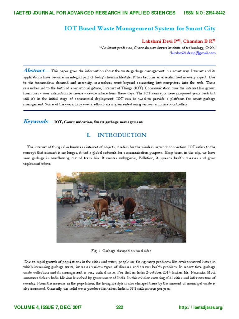 IoT Smart Waste Management System | PDF | Internet Of Things | General ...