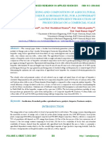 Optimum Sizing and Composition of Agricultural Residue as Biomass Fuel for a Downdraft Gasifier for Efficient Production of Producergas on a Comercial Scale