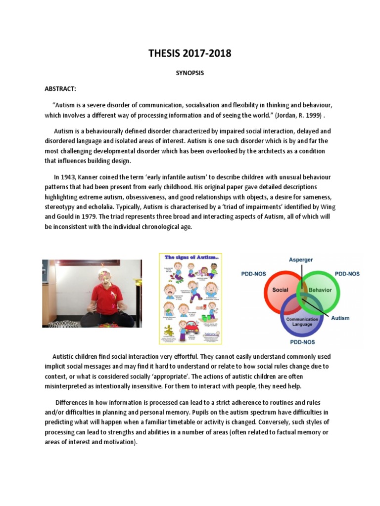thesis on autism spectrum disorder