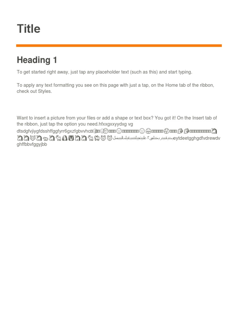 Title: Heading 1 | PDF | Language Arts & Discipline | Home & Garden