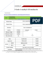 Datasheet of 5 Iodo 1 Methyl 1H Imidazole - CAS 71759-88-1
