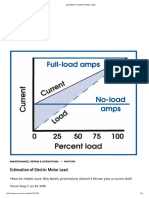 Estimation of Electric Motor Load