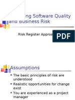  Managing Software Quality and Business Risk