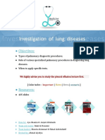 Investigations of Lung Diseases