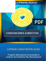 Suport de Curs - Comunicarea Subiectiva