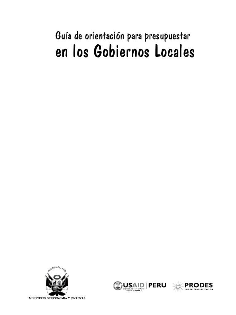 Guia para Presupuestos | PDF | Presupuesto | Presupuesto del gobierno