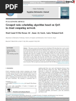 Grouped tasks scheduling algorithm based on QoS in cloud computing network