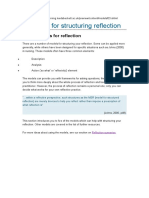 Models for Structuring Reflection