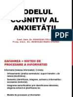 Modelul Cognitivi Al Anxietatii PDF