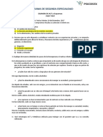 ACT y Esquemas: Post Test del Programa de Segunda Especialidad