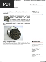 Manutenção Do Sistema de Transmissão Automotiva