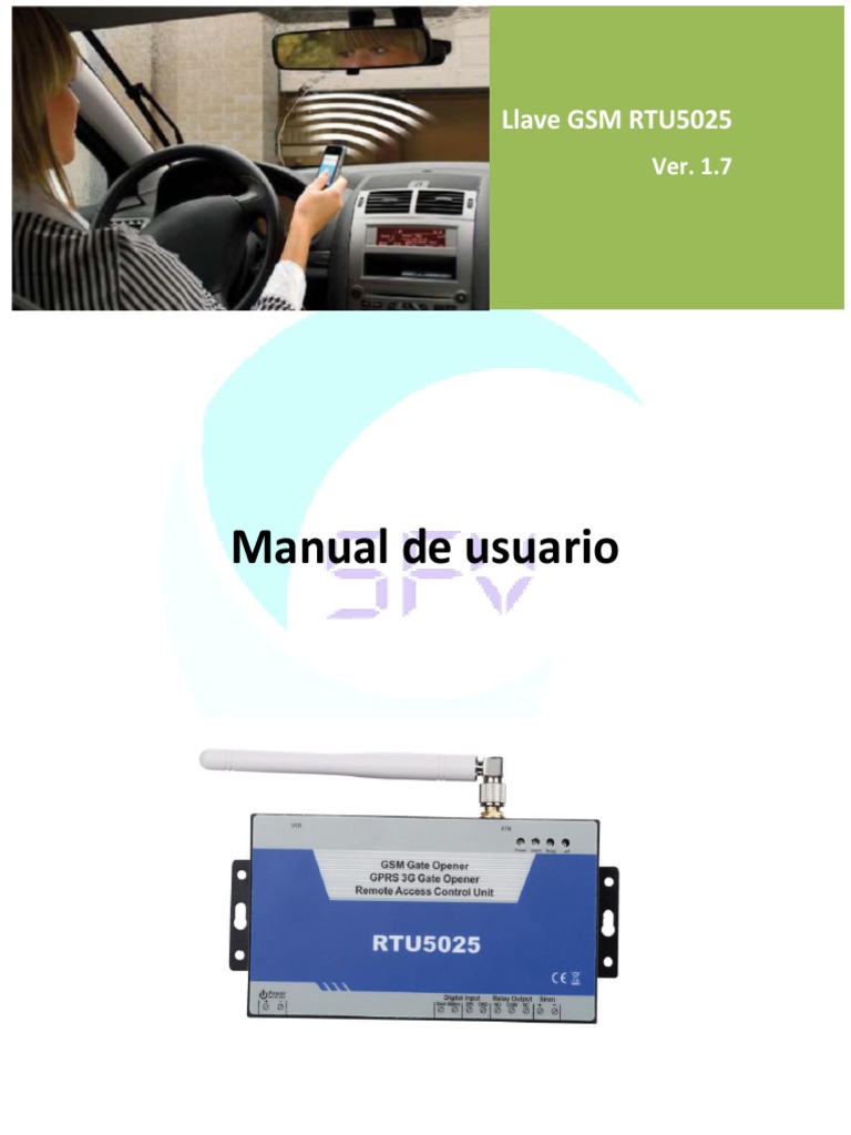 Manual de Usuario RTU5025 Contraseña Gsm