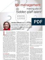 Knowledge Management: Making Use of Hidden Staff Talent by Karolien Selhorst
