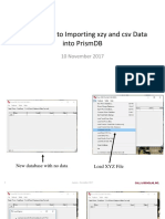 Quick Guide To Importing Xzy and CSV DataV1.0