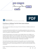 Fish Bone or Ishikawa Tool For Root Cause Analysis Mohamed Anvar Deen LinkedIn