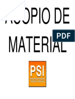 Acopio de Material