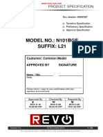 Chimei Innolux N101BGE Datasheet PDF