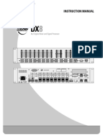 Instruction Manual: 8x2 Digital Mixer and Signal Processor