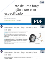 Aula 18 - Momento de Uma Força em Relação A Um Eixo Especificado PDF