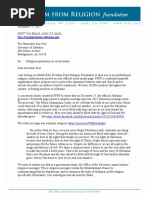 FFRF tells Alabama Gov. Kay Ivey to quit preaching on social media