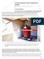 Dangerous Magnetic Field Exposure Near Transformer