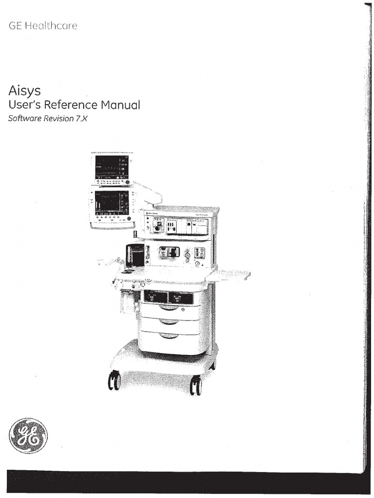 GE Aisys - User's Reference Manual | PDF