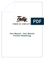 User Manual - Auto Manual Voucher Numbering