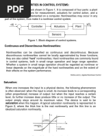 Common Nonlinearities and Describing Functions