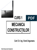 Curs1 - Mecanica Constructiilor