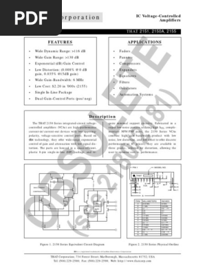 THAT 2150-Series Datasheet