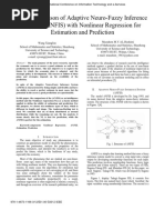 The Comparison of Adaptive Neuro-Fuzzy Inference System (ANFIS) With Nonlinear Regression For Estimation and Prediction