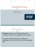 Psychological Pricing: Presented by Mansi Bhageria