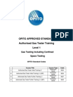 Authorised Gas Tester Training Level 1 Gas Testing