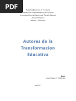 Autores de La Transformacion Educativa