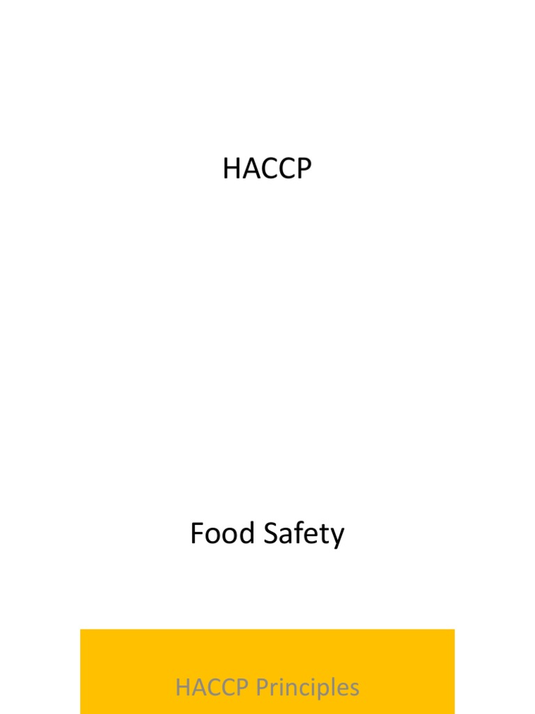 HACCP Presentation 01 11 2016 | PDF | Hazard Analysis And Critical ...