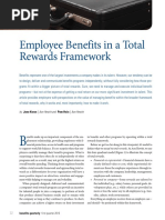 Employee Benefits in A Total Rewards Framework: Business Case For Benefits