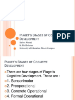 P ' S C D: Iaget S Tages of Ognitive Evelopment