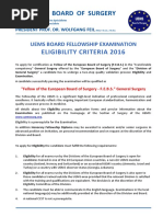 Eligibility Criteria GenSurg 2016