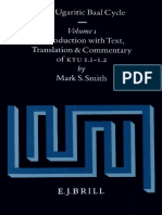 Mark S. Smith The Ugaritic Baal Cycle, Volume I Introduction With Text, Translation and Commentary of KTU 1.1.-1.2